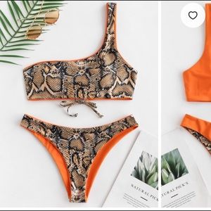 Zaful Snakeskin Bikini
